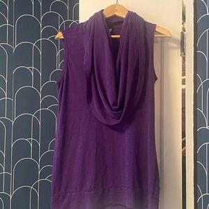 Women’s large Lucy Purple Cowl Neck Tank